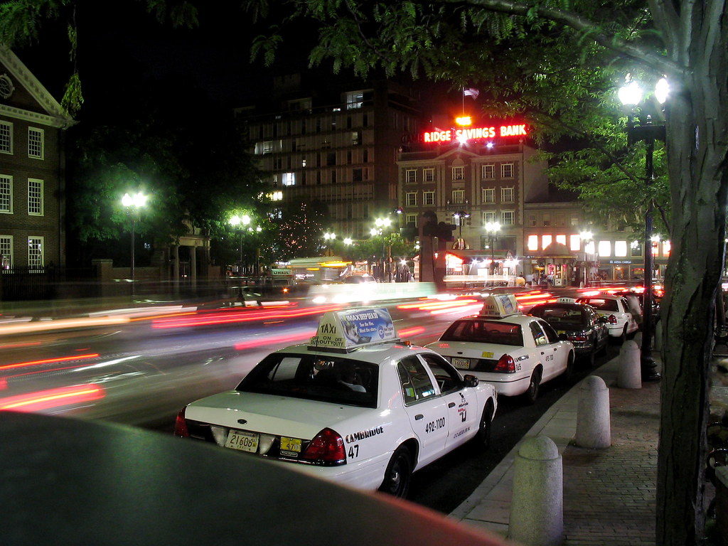 Harvard Square at Night