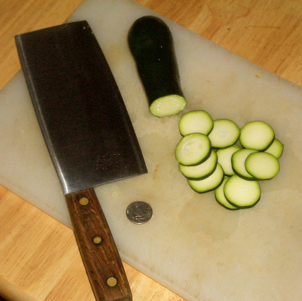 Zuchini cut